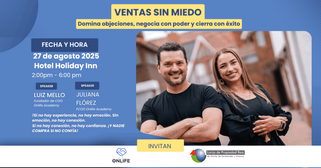 "Ventas Sin Miedo - Capacitación en Cúcuta con Luiz Mello y Juliana Flórez"